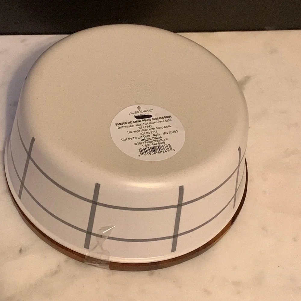 Hearth & Hand Bamboo Melamine Storage Bowl - Picture 12 of 12